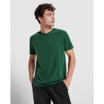 T-shirt unissexo de algodão de manga curta 180 g/m2 Roly Direct Kutta cor verde garrafa primeira vista de uso