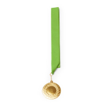 Medalha de metal com fita de poliéster e mosquetão de fixação Ø5 cm cor verde segunda vista