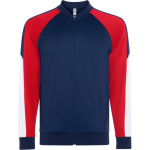 Casaco desportivo unissexo poliéster com fecho 210 g/m² Roly Direct Gladius cor vermelho segunda vista
