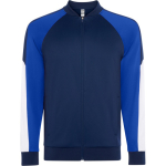 Casaco desportivo unissexo poliéster com fecho 210 g/m² Roly Direct Gladius cor azul real primeira vista de uso