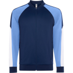 Casaco desportivo unissexo poliéster com fecho 210 g/m² Roly Direct Gladius cor azul-claro primeira vista de uso