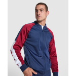 Casaco desportivo unissexo poliéster com fecho 210 g/m² Roly Direct Gladius cor grená primeira vista de uso