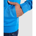 Sweatshirt desportiva unissexo com gola alta 210 g/m2 Roly Direct Valier cor azul real vista detalhe 4