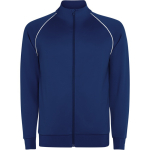 Sweatshirt desportiva unissexo com gola alta 210 g/m2 Roly Direct Valier cor azul-marinho primeira vista de uso