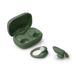 Auriculares sem fios com ecrã tátil e impermeabilidade IPX6 cor branco vista detalhe 2