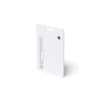 Cartão localizador anti-perda resistente à água e recarregável cor branco primeira vista de uso