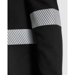 Polo unissexo de manga comprida alta visibilidade 220 g/m² Roly Foran cor preto vista detalhe 4