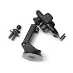 Suporte de carro para smartphone com carregador sem fios 15W ajustável cor preto vista detalhe 3