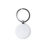 Porta-chaves metálico rotativo com acabamento mate e superfície de marcação cor cinzento segunda vista