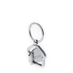 Porta-chaves metálico giratório em forma de casa com ampla área de marcação vista principal