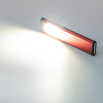 Lanterna dupla ultrafina em alumínio com íman e clipe, 3 intensidades cor vermelho vista detalhe 5