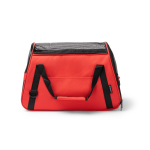 Mochila em RPET para animais com grelha e base reforçada cor vermelho