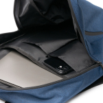 Mochila impermeável e repelente a líquidos para portátil 15'' cor azul-marinho vista detalhe 1