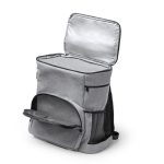 Mochila térmica de plástico reciclado com interior isotérmico 22L cor cinzento-claro vista detalhe 1