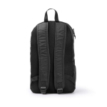 Mochila ecológica repelente à água com bolsos e fecho de correr 9'' cor preto vista detalhe 5