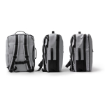 Mochila de viagem com compartimento antirroubo e rede 12'' cor cinzento vista detalhe 2