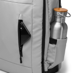 Mochila de viagem com compartimento antirroubo e rede 12'' cor cinzento vista detalhe 4