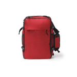 Mochila de viagem grande capacidade com abertura 180º para portátil de 15'' cor vermelho segunda vista