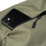 Mochila de viagem grande capacidade com abertura 180º para portátil de 15'' cor verde-escuro vista detalhe 4