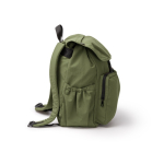 Mochila de nylon com compartimento amplo e fecho com cordão PC 15'' cor verde-escuro terceira vista