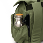 Mochila de nylon com compartimento amplo e fecho com cordão PC 15'' cor verde-escuro vista detalhe 1