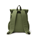 Mochila de nylon com compartimento amplo e fecho com cordão PC 15'' cor verde-escuro vista detalhe 4