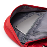 Mochila multifunções em nylon reciclado com bolsos, ideal para PC 15'' cor vermelho vista detalhe 1
