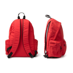 Mochila multifunções em nylon reciclado com bolsos, ideal para PC 15'' cor vermelho vista detalhe 4