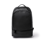 Mochila em pele sintética, bolso antirroubo e compartimento para calçado 9'' cor preto segunda vista