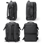 Mochila extensível com compressão a vácuo e bomba elétrica 30W cor preto vista detalhe 2