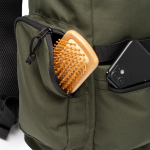 Mochila de viagem eco com abertura superior e bolso frontal 12'' cor verde-escuro vista detalhe 1