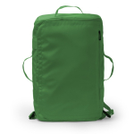 Saco mochila convertível de viagem em pele sintética e poliéster cor verde-escuro segunda vista