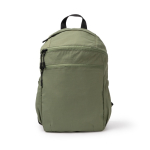 Mochila de nylon com bolsos laterais para garrafas 10'' cor verde-escuro segunda vista