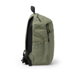 Mochila de nylon com bolsos laterais para garrafas 10'' cor verde-escuro vista detalhe 2