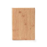 Bloco de notas A5 com suporte para telemóvel e tapete de rato, folhas lisas cor natural segunda vista