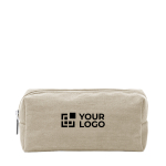 Necessaire em bombazina com fecho de correr e forro interior vista principal