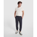 Calças jogger de algodão unissexo com bolsos laterais 390 g/m² Roly cor cinzento-claro primeira vista de uso