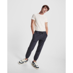 Calças jogger de algodão unissexo com bolsos laterais 390 g/m² Roly cor cinzento-claro vista detalhe 2