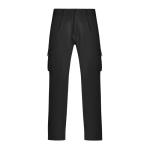 Calças de poliéster unissexo multibolsos 140 g/m² Roly Direct Warmor cor preto segunda vista