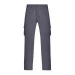 Calças de poliéster unissexo multibolsos 140 g/m² Roly Direct Warmor cor cinzento topo segunda vista