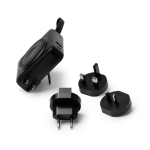 Bateria externa 3 em 1 com carregamento rápido sem fios 15W 10.000 mAh cor preto vista detalhe 7