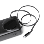 Powerbank com ecrã LED e carregamento rápido 22,5W 20.000 mAh cor preto vista detalhe 2