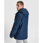 Parka térmica desportiva acolchoada com detalhes refletivos Roly Emin cor azul-marinho vista detalhe 2