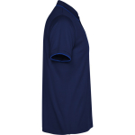 Polo técnico de manga curta com rib em contraste 200 g/m2 Roly Direct Sian cor azul real