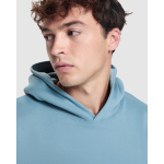 Sweatshirt unissexo oversize com capuz forrado 320 g/m2 Roly Direct Otto cor azul acinzentado vista detalhe 3