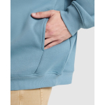Sweatshirt unissexo oversize com capuz forrado 320 g/m2 Roly Direct Otto cor azul acinzentado vista detalhe 4