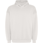 Sweatshirt unissexo oversize com capuz forrado 320 g/m2 Roly Direct Otto cor branco-sujo primeira vista de uso