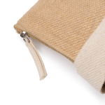 Saco térmico de algodão e juta com interior isotérmico 280 g/m2 vista detalhe 2
