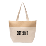 Saco térmico de algodão e juta com interior isotérmico 280 g/m2 vista principal