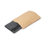 Toalha leve de microfibra RPET com rebordo remalhado 200 g/m2 cor cinzento topo primeira vista de uso